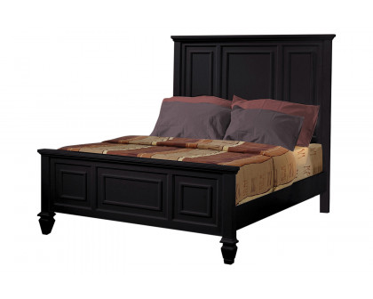 Coaster Sandy Beach Eastern King Panel Bed with High Headboard - Black