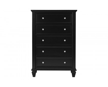 Coaster Sandy Beach 5-Drawer Chest - Black