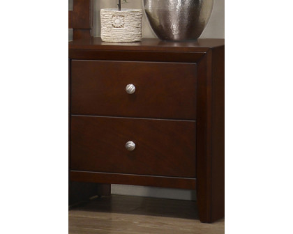 Coaster - Serenity Rectangular 2-Drawer Nightstand in Rich Merlot