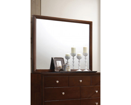 Coaster Serenity Rectangle Dresser Mirror - Rich Merlot