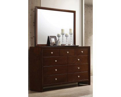 Coaster Serenity Rectangle Dresser Mirror - Rich Merlot