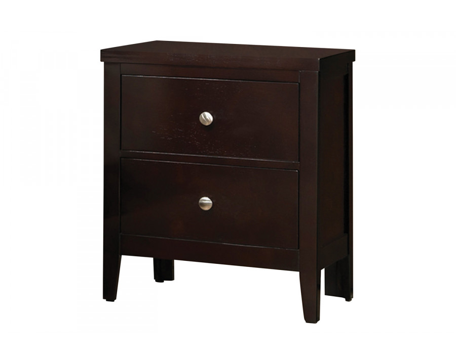 Coaster - Carlton 2-Drawer Rectangular Nightstand in Cappuccino