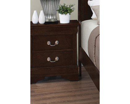 Coaster Louis Philippe 2-Drawer Nightstand - Cappuccino