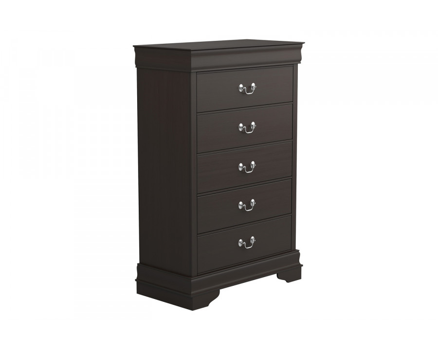 Coaster - Louis Philippe 5-Drawer Chest with Silver Bails