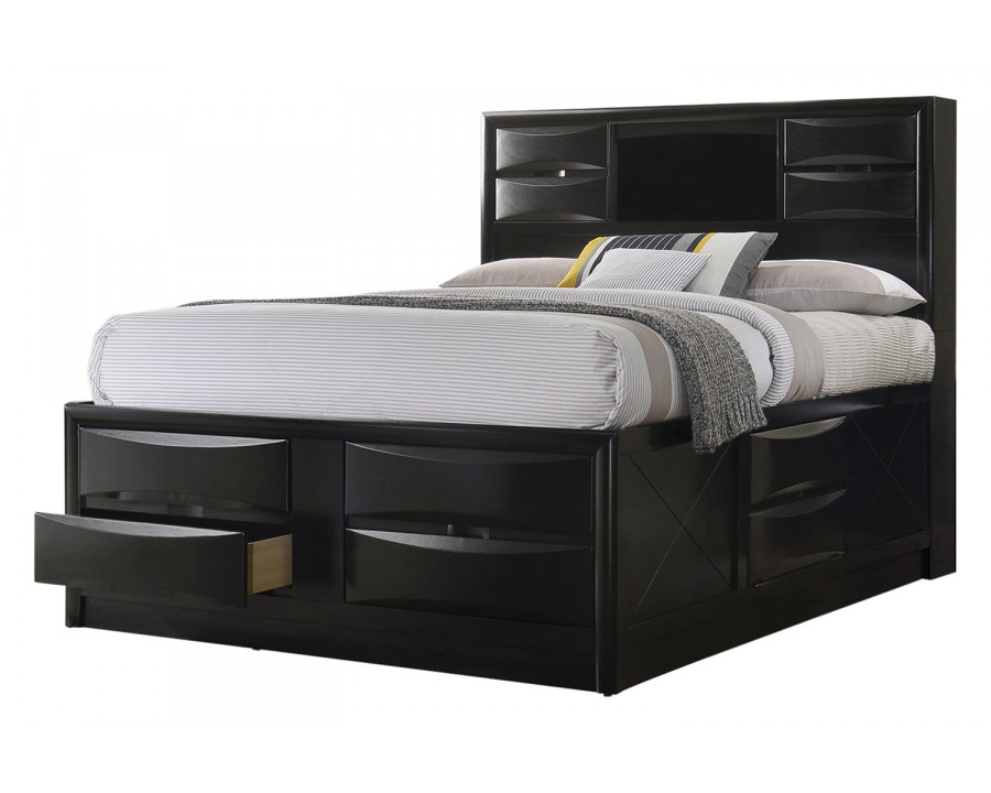 Coaster Briana Eastern King Platform Storage Bed - Black