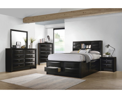 Coaster Briana Eastern King Platform Storage Bed - Black