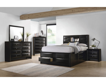 Coaster Briana California King Platform Storage Bed - Black