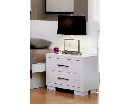 Coaster Jessica 2-Drawer Nightstand - White