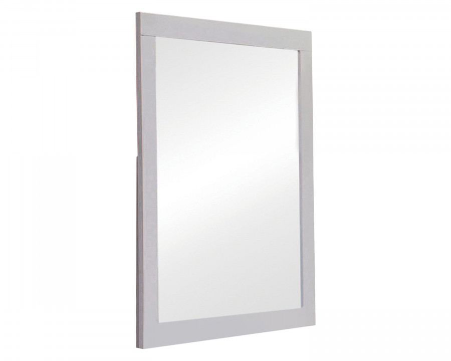 Coaster - Jessica Rectangular Mirror in White