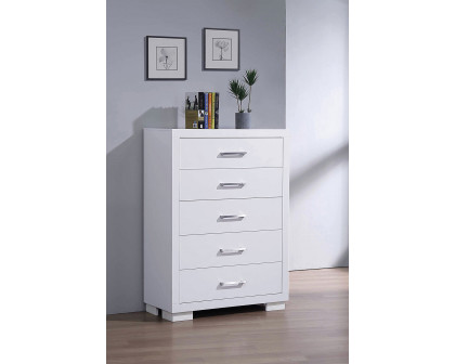 Coaster Jessica 5-Drawer Chest - White