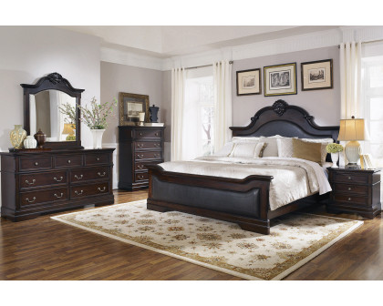 Coaster Cambridge Eastern King Panel Bed - Cappuccino/Brown