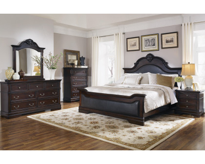 Coaster Cambridge Eastern King Panel Bed - Cappuccino/Brown