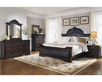 Coaster Cambridge Queen Panel Bed - Cappuccino/Brown