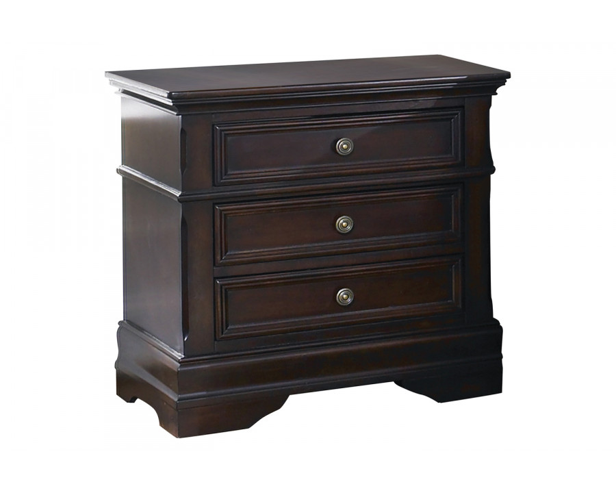 Coaster - Cambridge 3-Drawer Rectangular Nightstand in Cappuccino