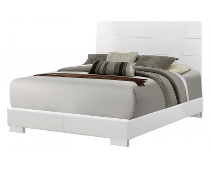 Coaster Felicity Queen Panel Bed - Glossy White