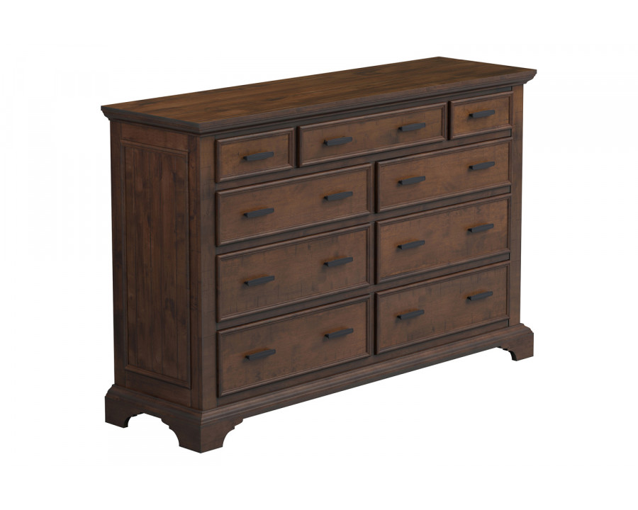 Coaster - Elk Grove 9-Drawer Dresser With Jewelry Tray in Vintage Bourbon