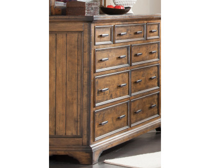 Coaster - Elk Grove 9-Drawer Dresser With Jewelry Tray in Vintage Bourbon