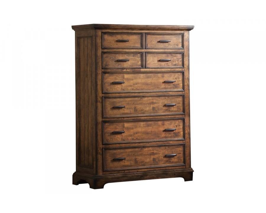 Coaster - Elk Grove 7-Drawer Chest in Vintage Bourbon