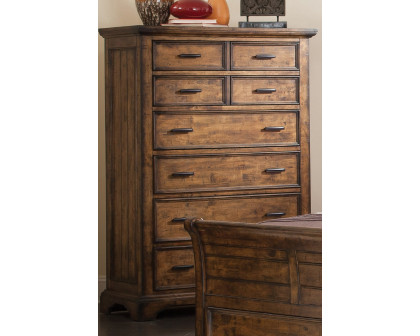 Coaster - Elk Grove 7-Drawer Chest in Vintage Bourbon