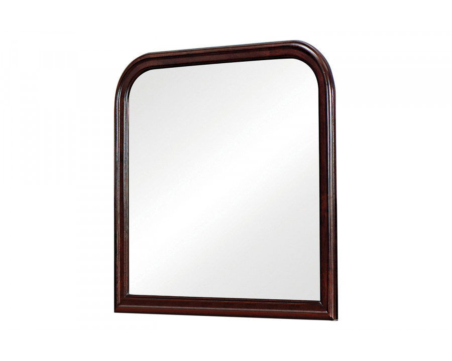 Coaster - Santee Louis Philippe Rectangle Dresser Mirror in Red Brown