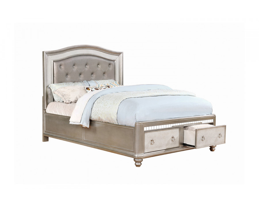 Coaster - Bling Game Upholstered Storage Eastern King Bed