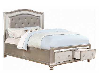 Coaster - Bling Game Upholstered Storage Eastern King Bed