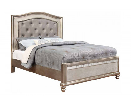 Coaster Bling Game Queen Panel Bed - Metallic Platinum