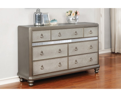 Coaster - Bling Game 7-Drawer Dresser in Metallic Platinum