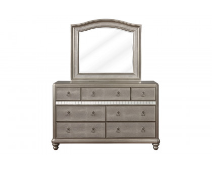 Coaster - Bling Game 7-Drawer Dresser in Metallic Platinum