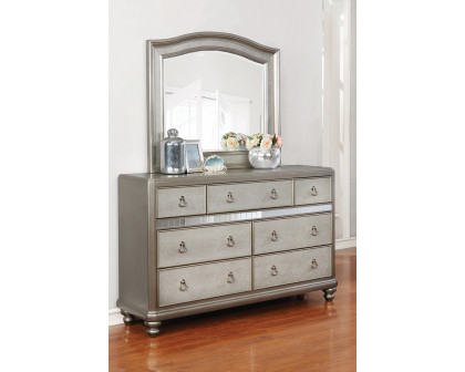 Coaster - Bling Game 7-Drawer Dresser in Metallic Platinum