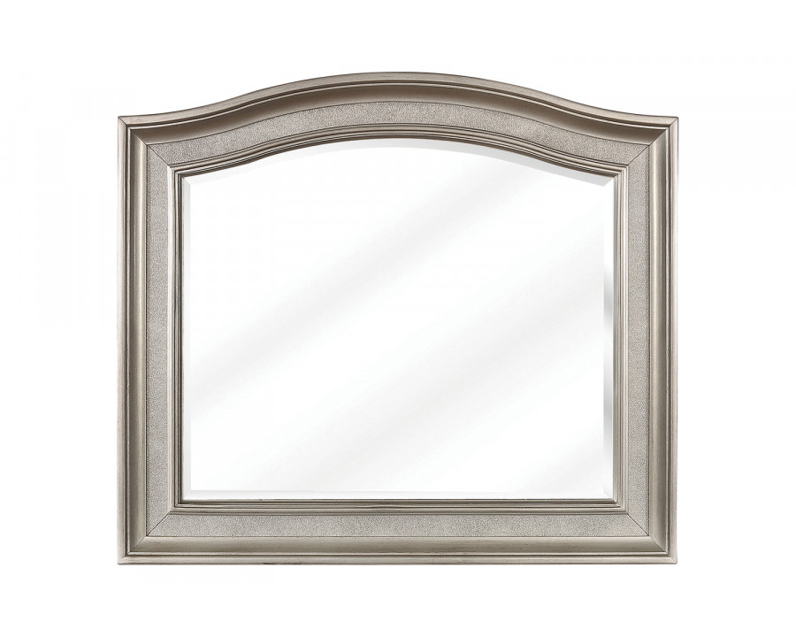 Coaster - Bling Game Arched Mirror in Metallic Platinum