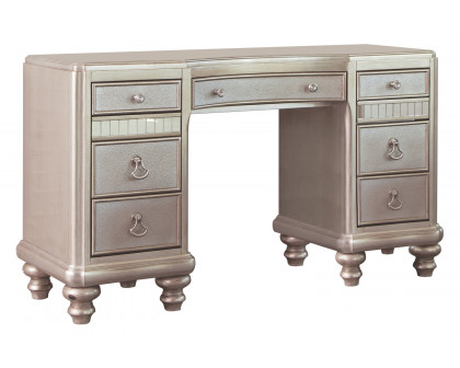 Coaster - 9-Drawer Vanity Desk in Metallic Platinum