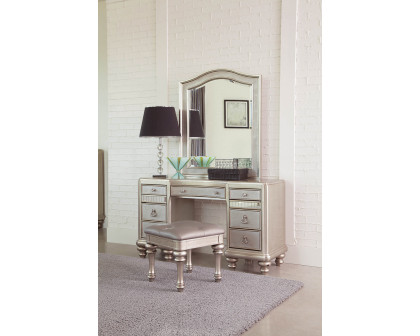 Coaster - 9-Drawer Vanity Desk in Metallic Platinum