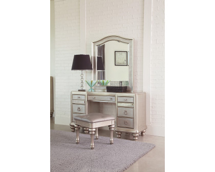 Coaster - 9-Drawer Vanity Desk in Metallic Platinum