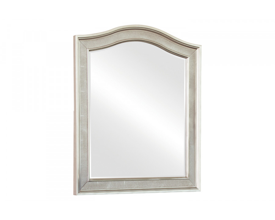 Coaster - Arched Top Vanity Mirror in Metallic Platinum