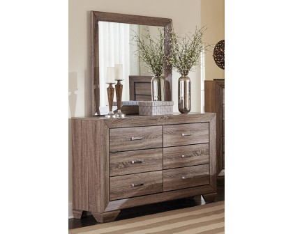 Coaster Kauffman 6-Drawer Dresser - Washed Taupe