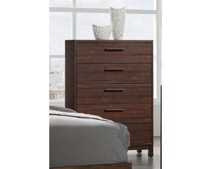 Coaster Edmonton Eastern King Panel Bed - Rustic Tobacco