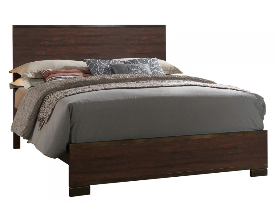 Coaster Edmonton California King Panel Bed - Rustic Tobacco