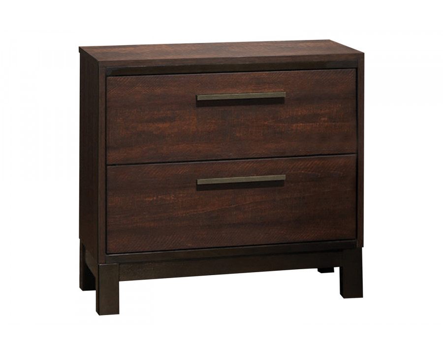 Coaster - Edmonton 2-Drawer Nightstand in Rustic Tobacco