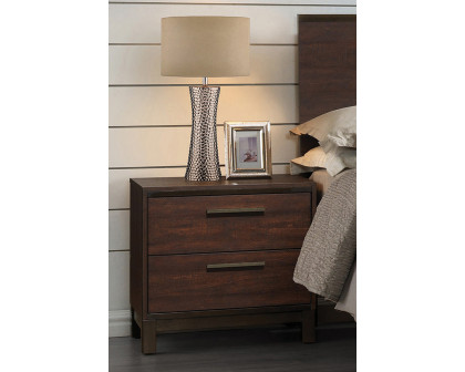 Coaster - Edmonton 2-Drawer Nightstand in Rustic Tobacco