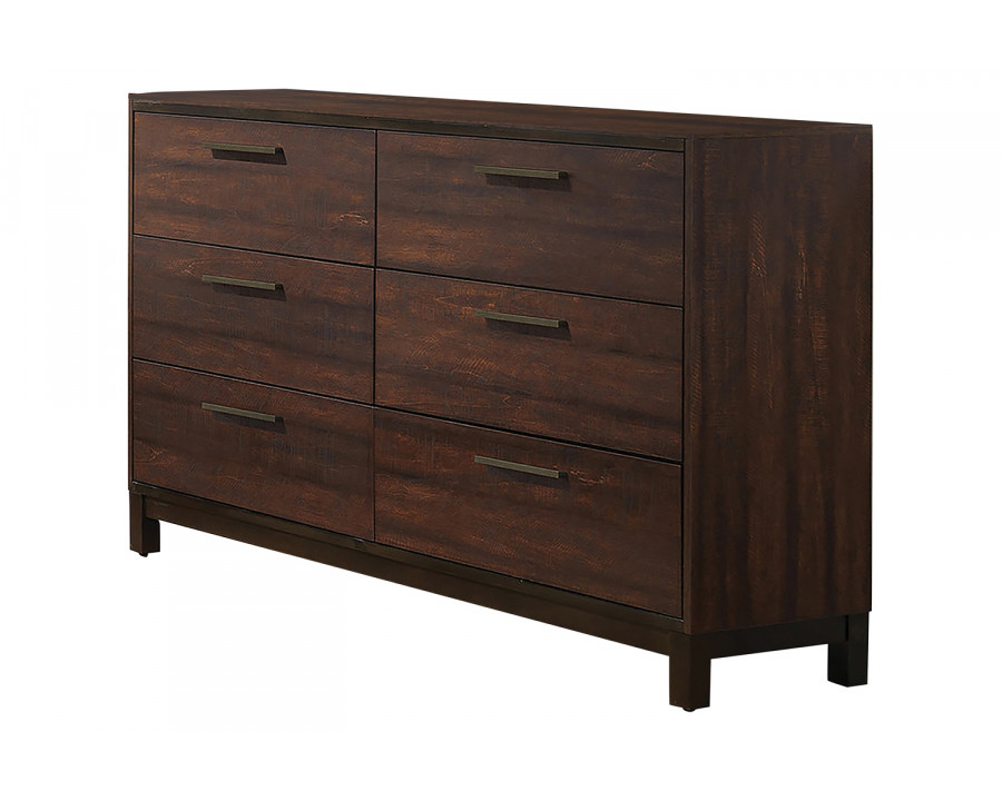 Coaster - Edmonton 6-Drawer Dresser in Rustic Tobacco