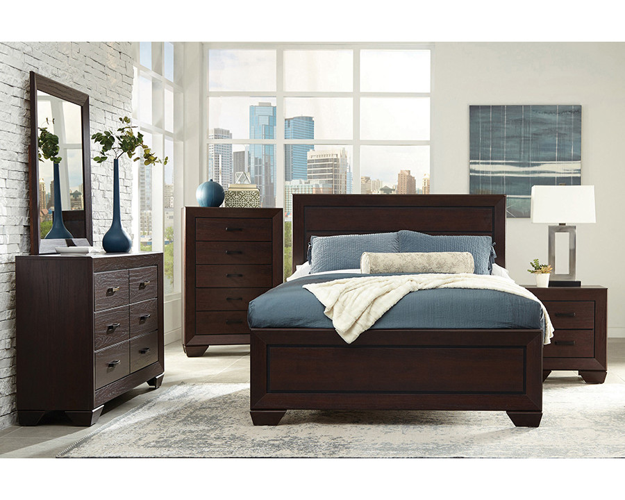 Coaster Kauffman Eastern King Storage Bed - Dark Cocoa