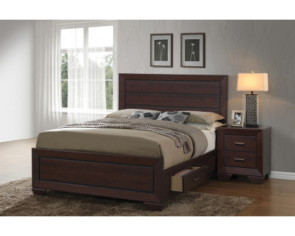 Coaster Kauffman Eastern King Storage Bed - Dark Cocoa