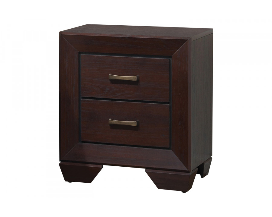 Coaster Kauffman 2-Drawer Nightstand - Dark Cocoa