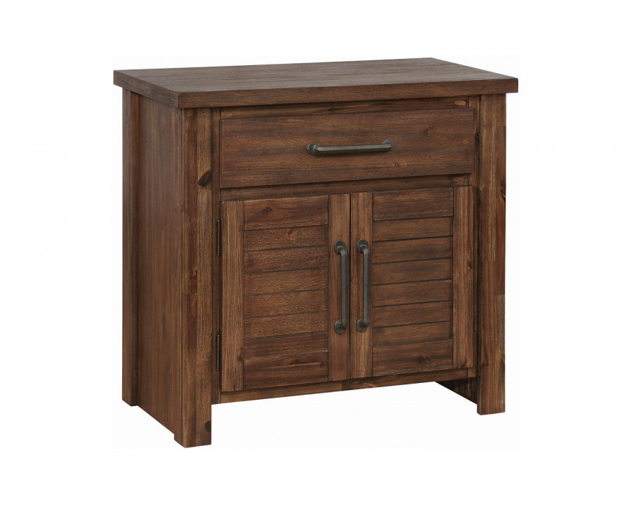 Coaster - Sutter Creek 2-Door Nightstand in Vintage Bourbon