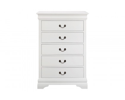 Coaster Louis Philippe 5-Drawer Chest - White