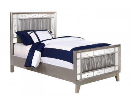 Coaster - Leighton Full Panel Bed with Mirrored Accents