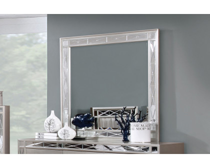 Coaster - Leighton Beveled Mirror in Metallic Mercury