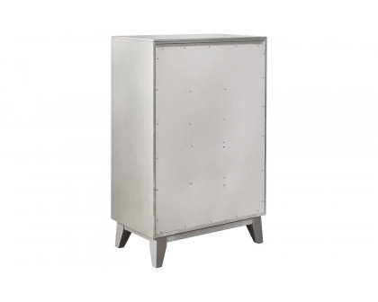 Coaster - Leighton 5-Drawer Chest in Metallic Mercury