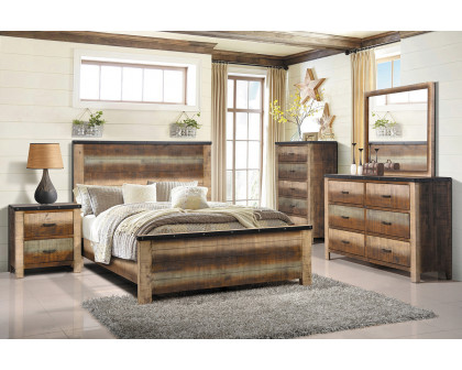 Coaster Sembene Eastern King Panel Bed - Antique Multi-Color